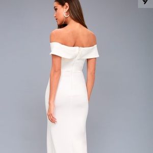 Lulus White off the shoulder maxi